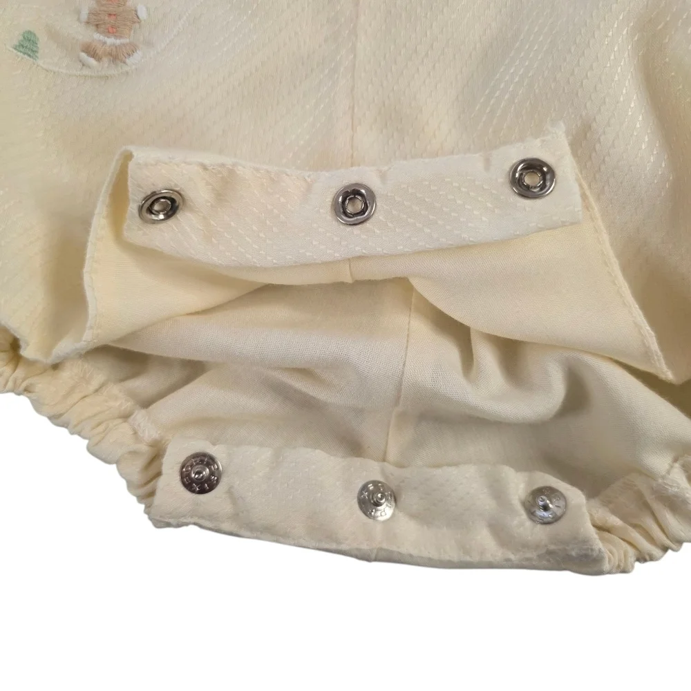 Vintage Nana’s Pet Baby Outfit 0–3 Months – JCPenney Exclusive – Cream Suspender